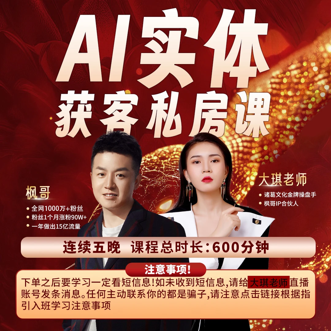 AI实体流量私教班(lq)