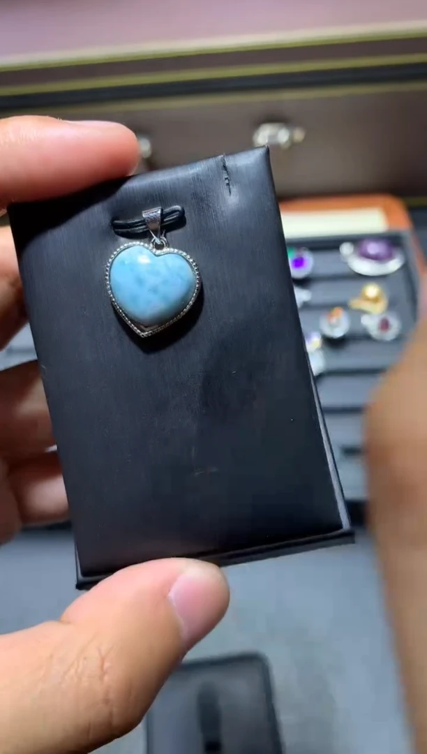 针钠钙石（海纹石）未镶嵌颈饰P71【多样性发其一】