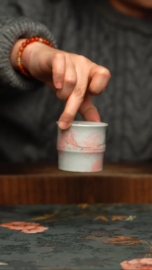 瓷片釉下彩手工手绘同款