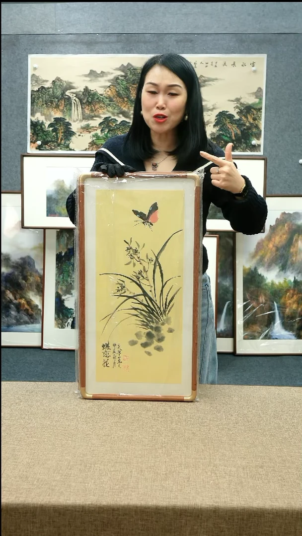 【闪购商品】国画33*66夏寒老师花鸟