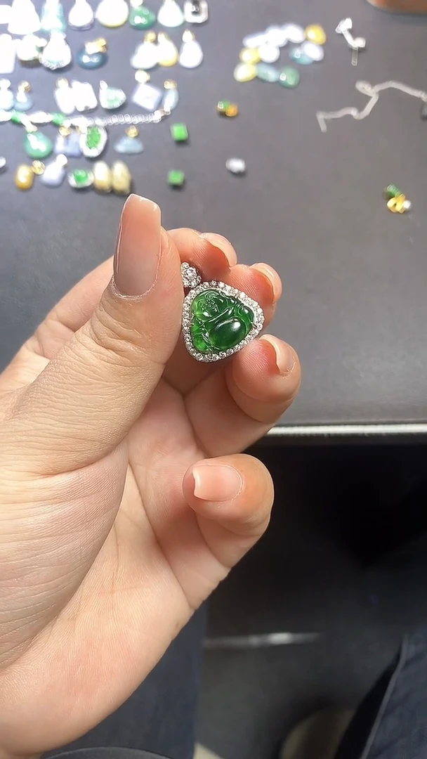 【闪购商品】翡翠吊坠(不含链)银S925镶嵌1