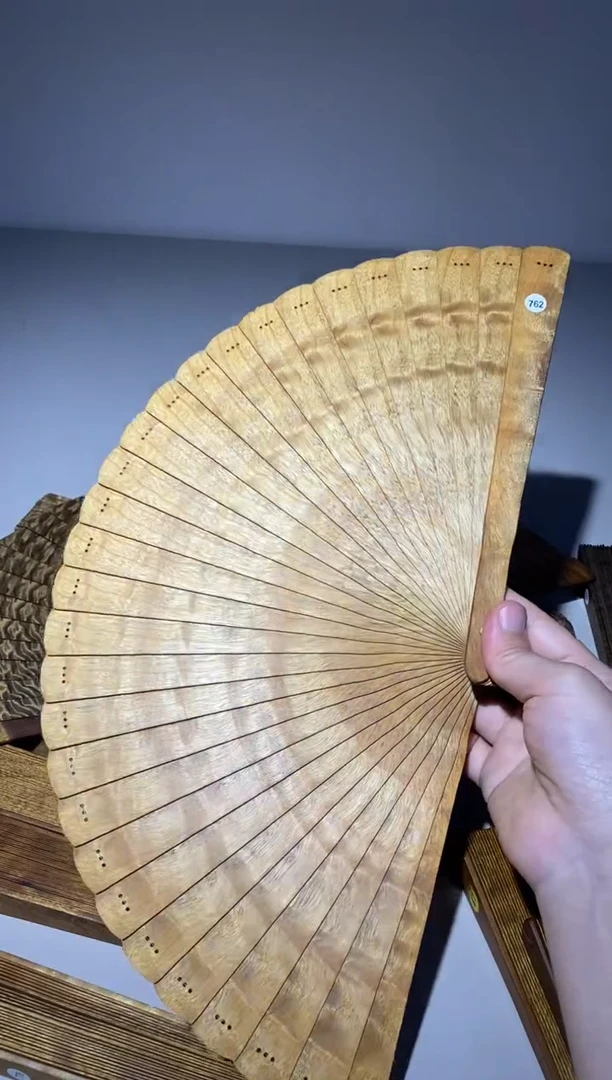 金丝楠21cm金丝楠木小叶桢楠扇762