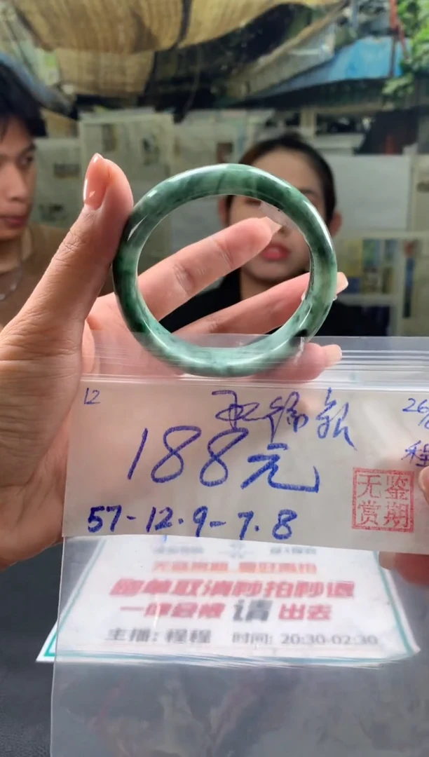 未镶嵌手镯翡翠承****宿翡翠手镯 下单联系小耳机#12