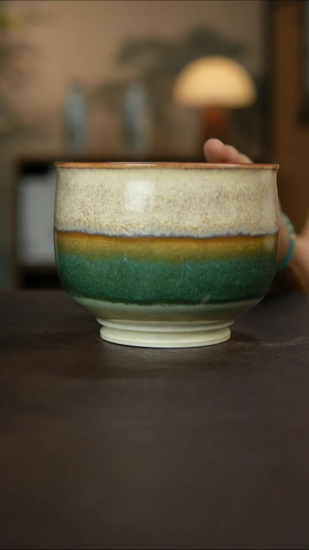 杯景德镇陶瓷杯碗柴烧多人