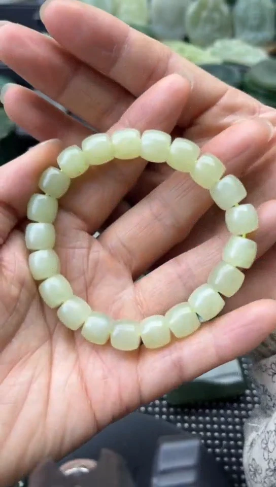 未镶嵌和田玉珠宝半成品手串