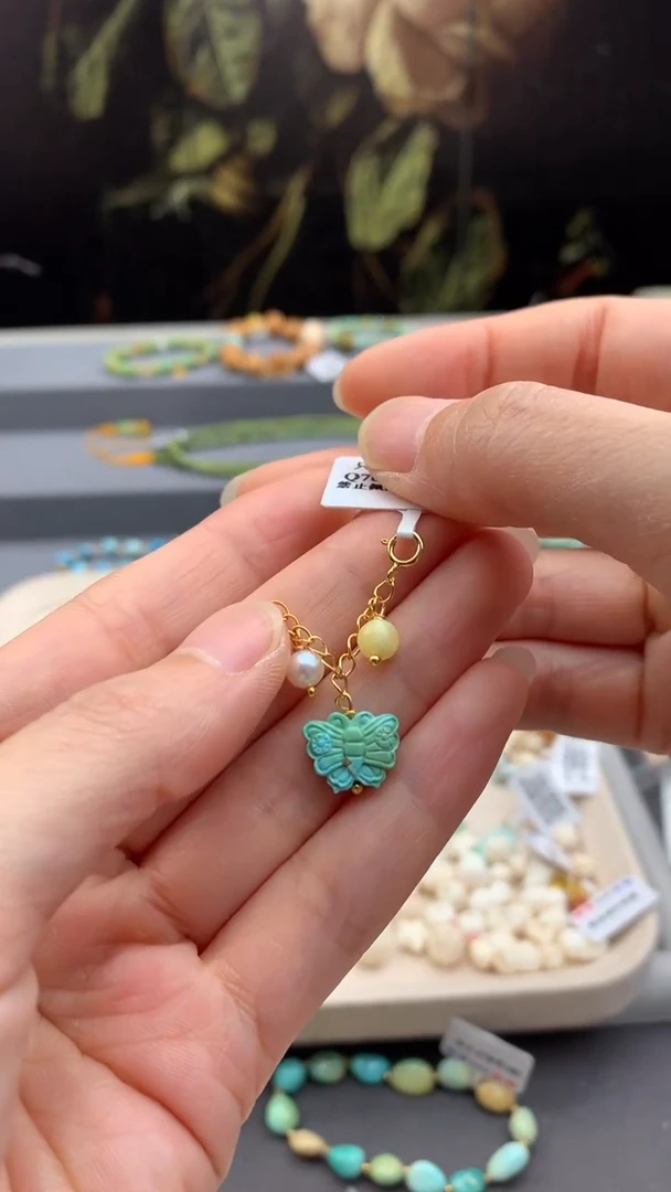 未镶嵌绿松石挂件Q260