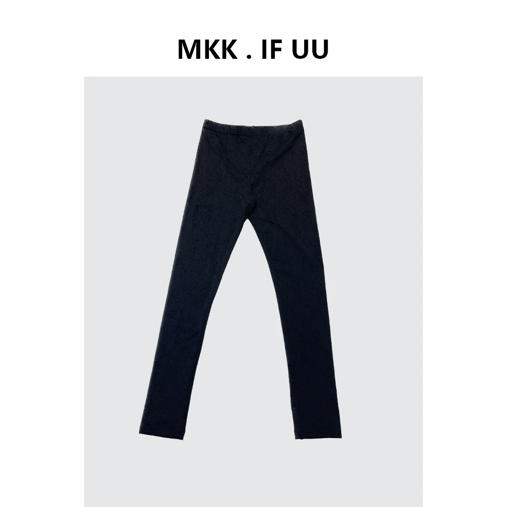 KEKE 推荐格蕾系踩脚提花打底裤