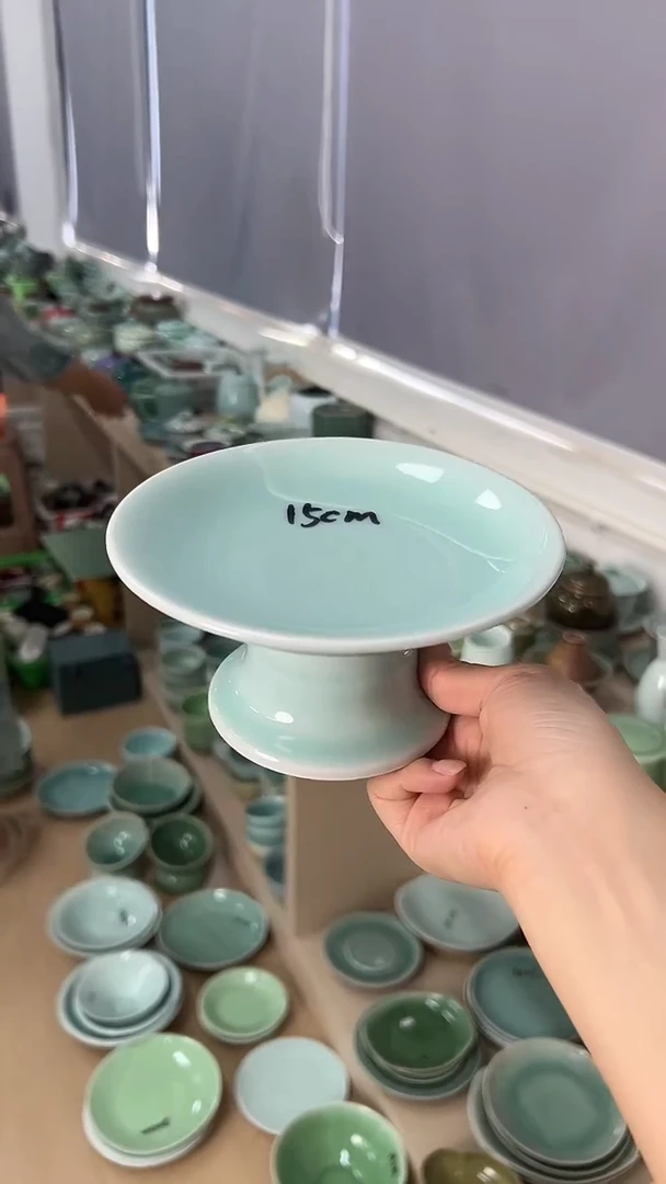 龙泉云间青瓷小米茶器