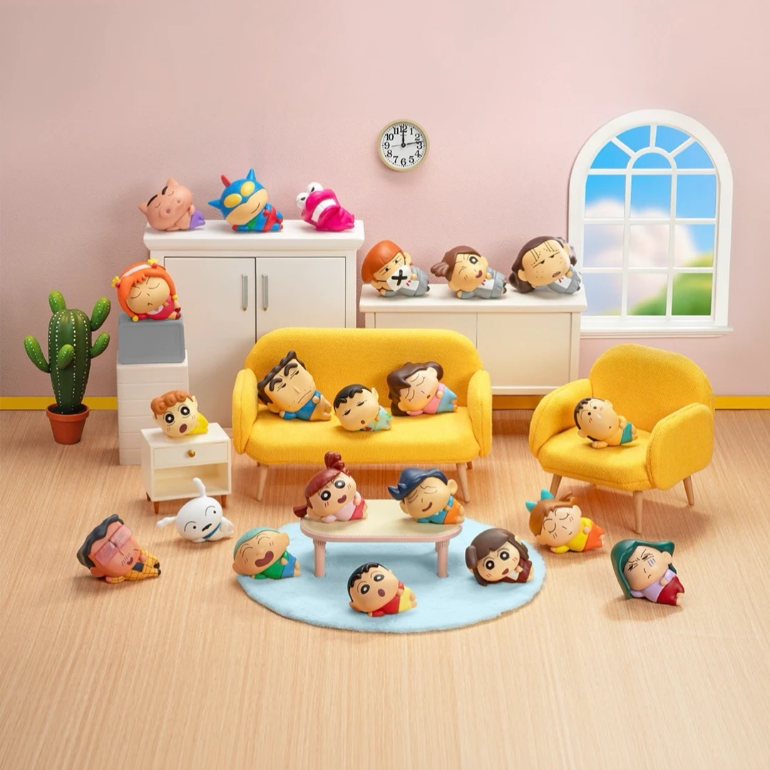 52Toys【蜡笔小新】自在躺平Q萌公仔萌粒盲袋