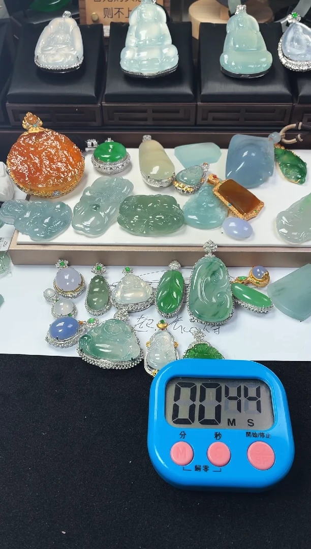 未镶嵌定制翡翠快***~6960毛货不退不换