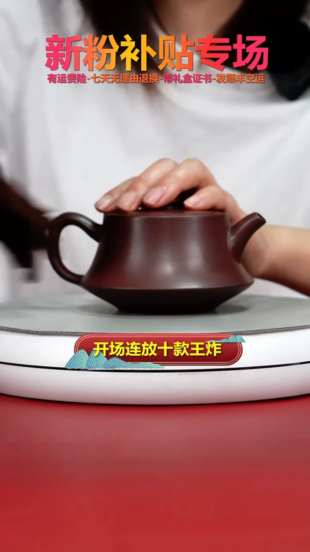 茶壶紫砂李传荣龙血砂光素柱础270cc