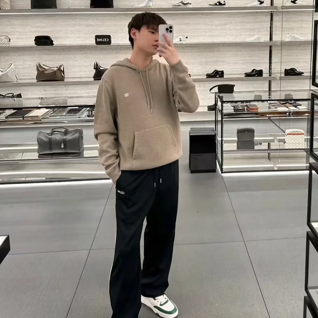 未使用 DIOR/迪奥 Dior迪奥男士卡其色连帽卫衣 124771