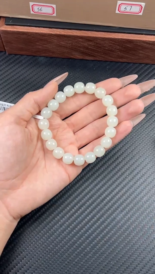 未镶嵌手串和田玉天泰微色差卡10手串J