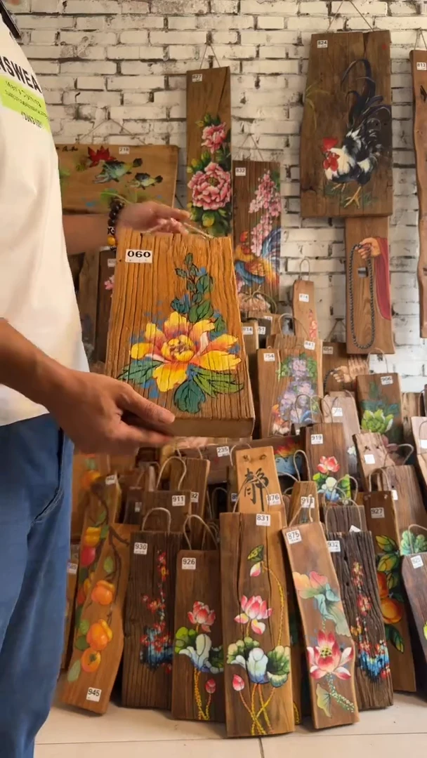 吊坠桃核060号门板画