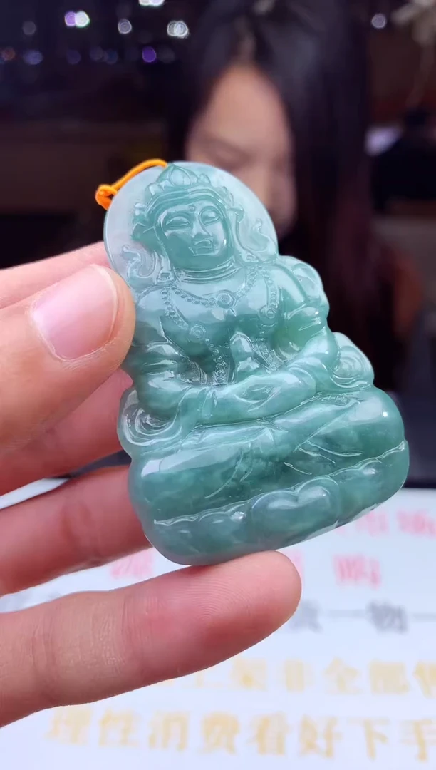 颈饰未镶嵌翡翠流***先天然A货翡翠拍一发一