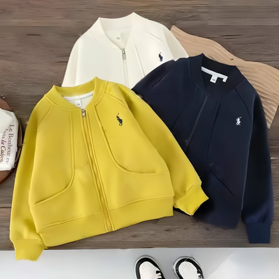 儿童秋季外套拉链衫棒球服夹克款中大童上衣2025新款儿童宽松休闲