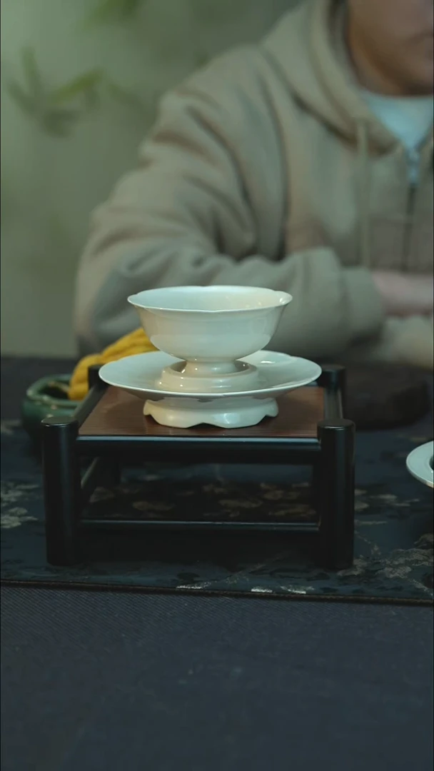 杯全品 彭州白瓷 刻花 主人杯