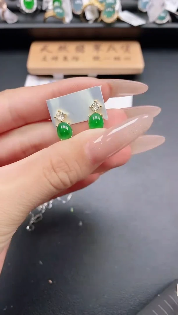 银S925镶嵌戒指翡翠1111111