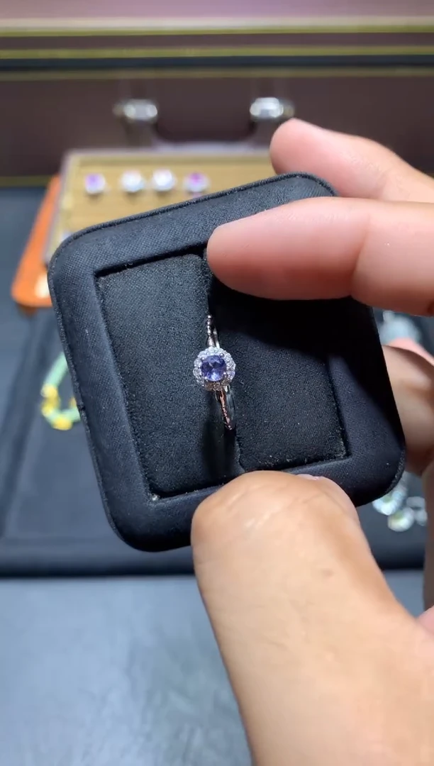 未镶嵌戒指坦桑石D100【多样性发其一】