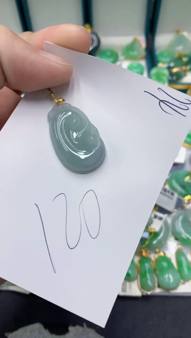 【闪购商品】翡翠颈饰18K金镶嵌翡翠