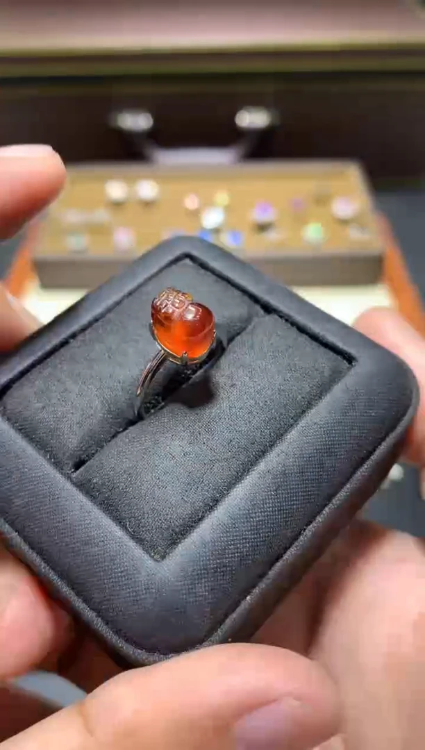 未镶嵌戒指石榴石K140【多样性发其一】