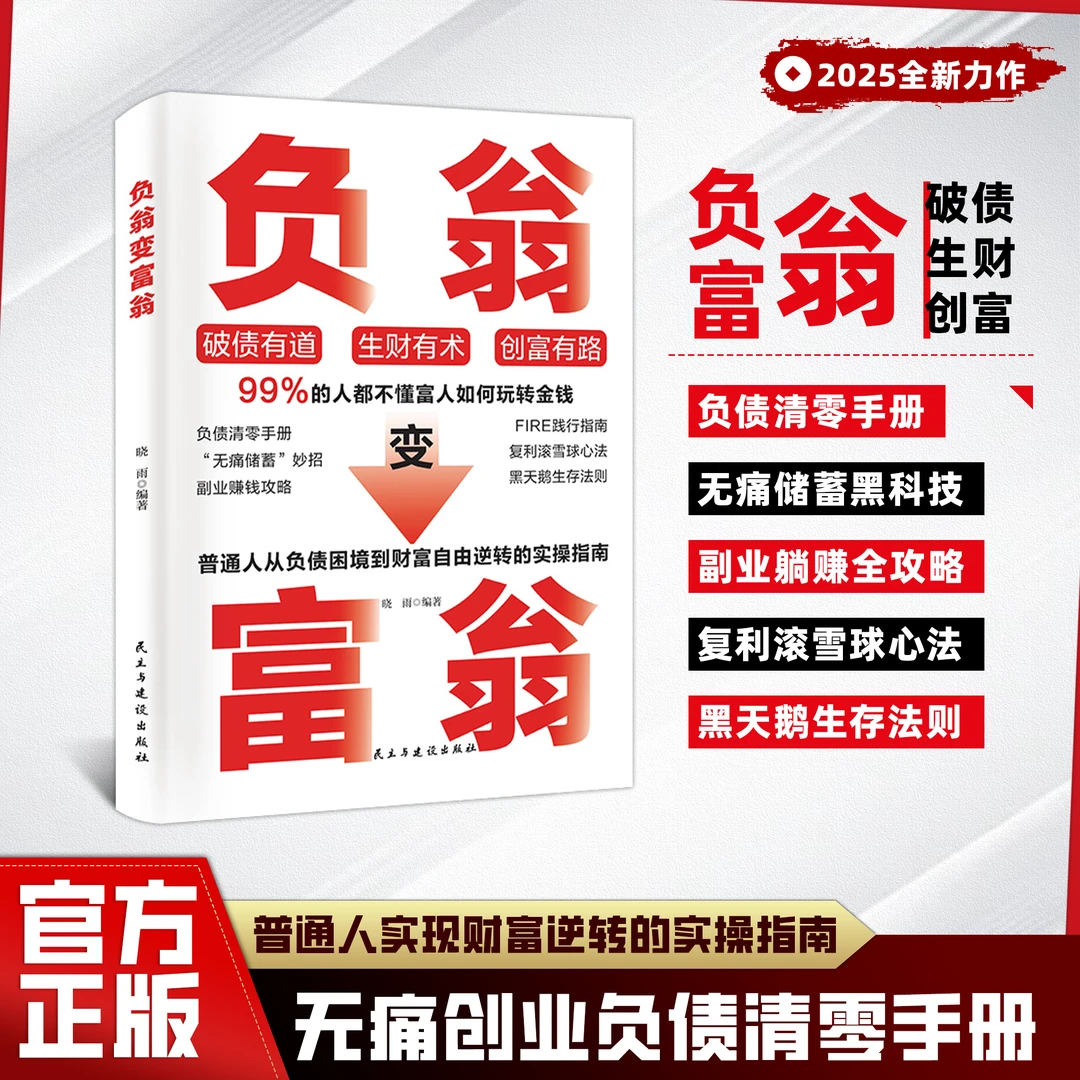 负翁变富翁：副业躺赚攻略 负债清零手册 手把手教你如何玩转财富