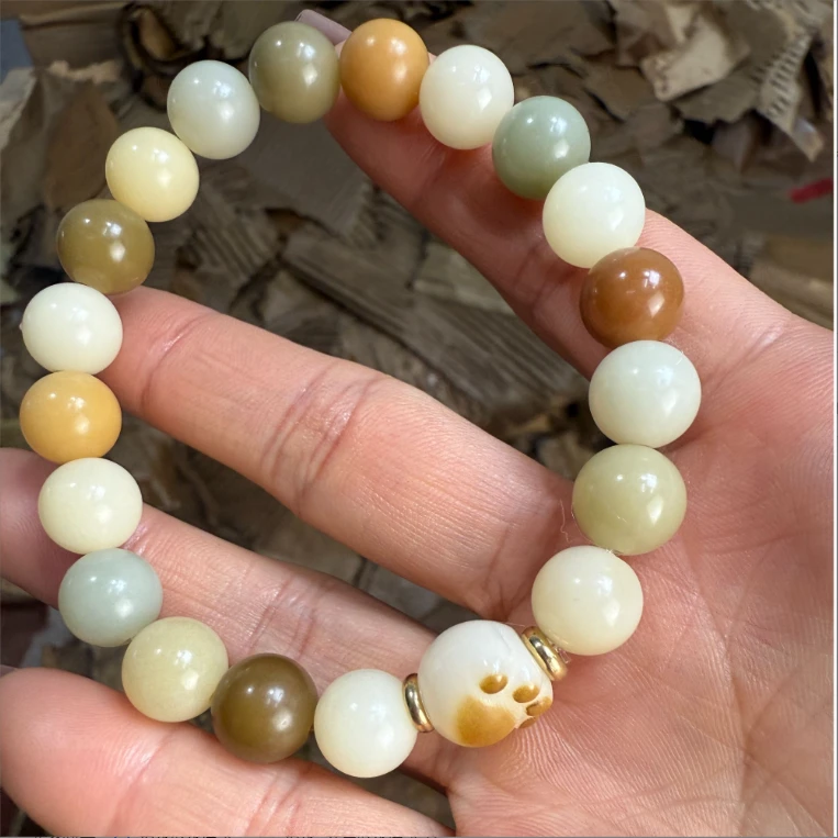 m-ae033炭烤猫爪多宝单圈菩提手串