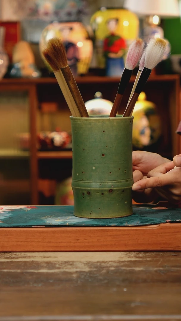 杯景德镇纯手工釉下彩精品茶具水杯