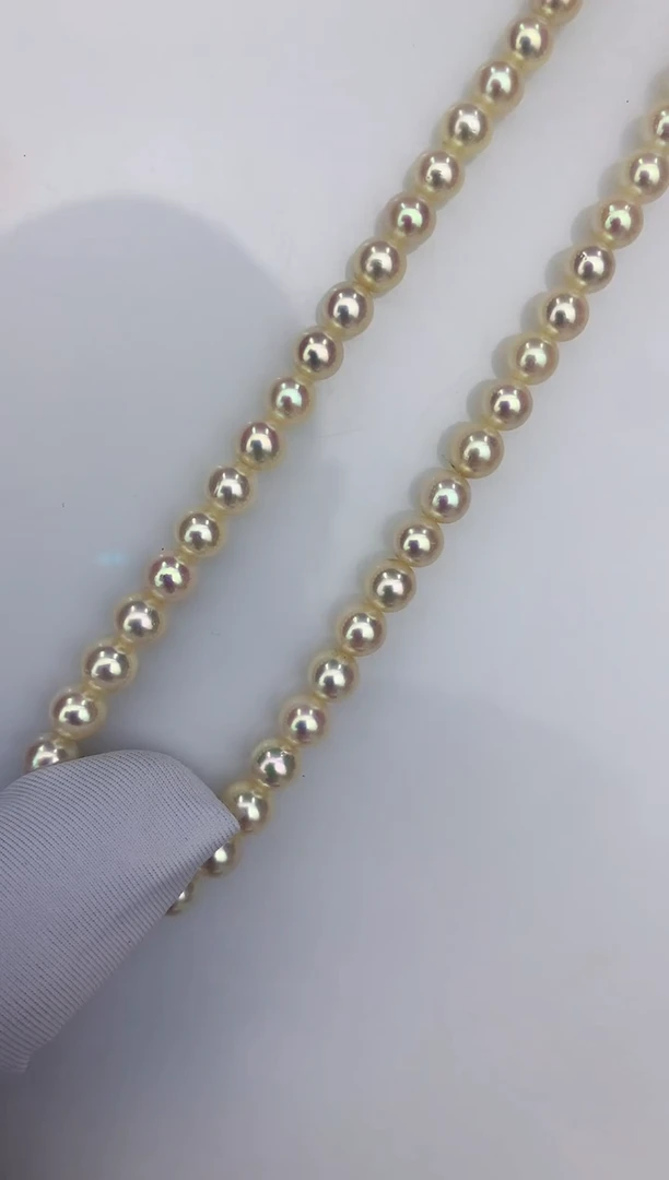 未镶嵌DA海水珍珠 GD120 串链 3-8