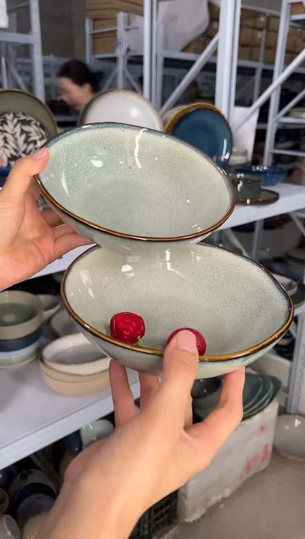 陶瓷外贸尾货瑕疵满20包邮X4菜碗G6B