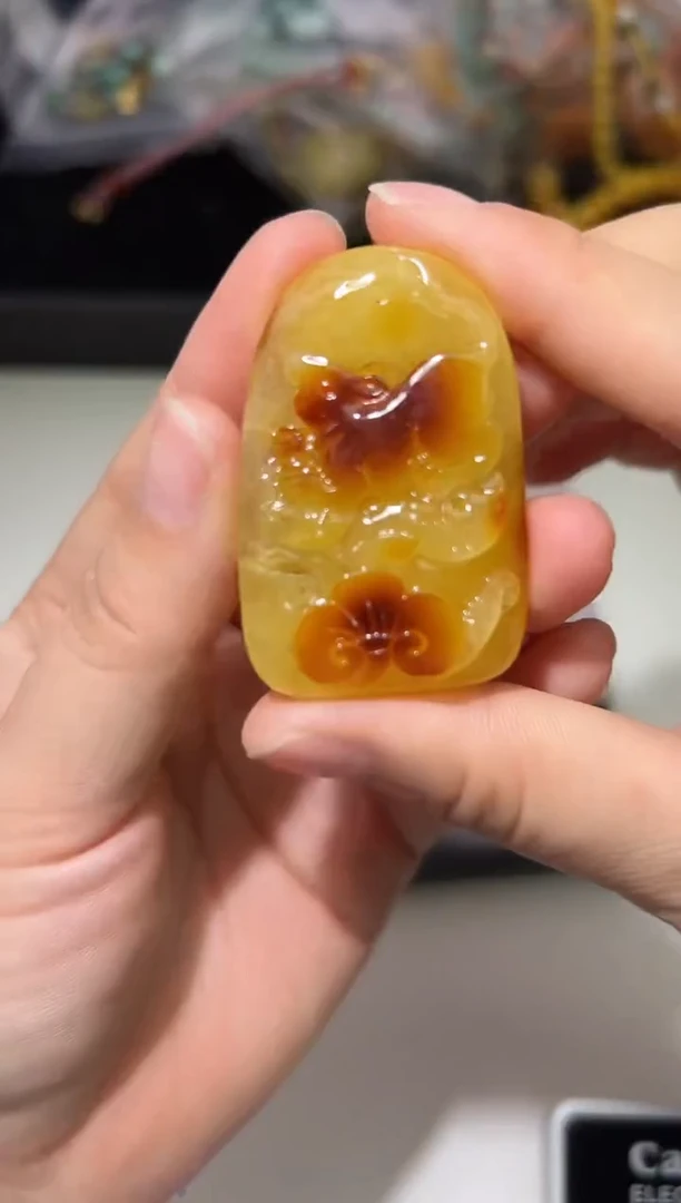 裸石琥珀未镶嵌琥珀蜜蜡吊坠