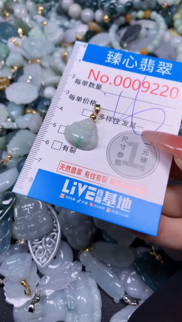 【闪购商品】翡翠颈饰未镶嵌含绳0009220