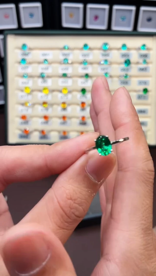 银S925镶嵌戒指石榴石（沙弗莱）11