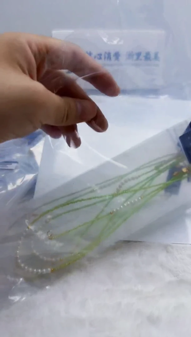 未镶嵌淡水珍珠DA珍珠项链+手链 a358