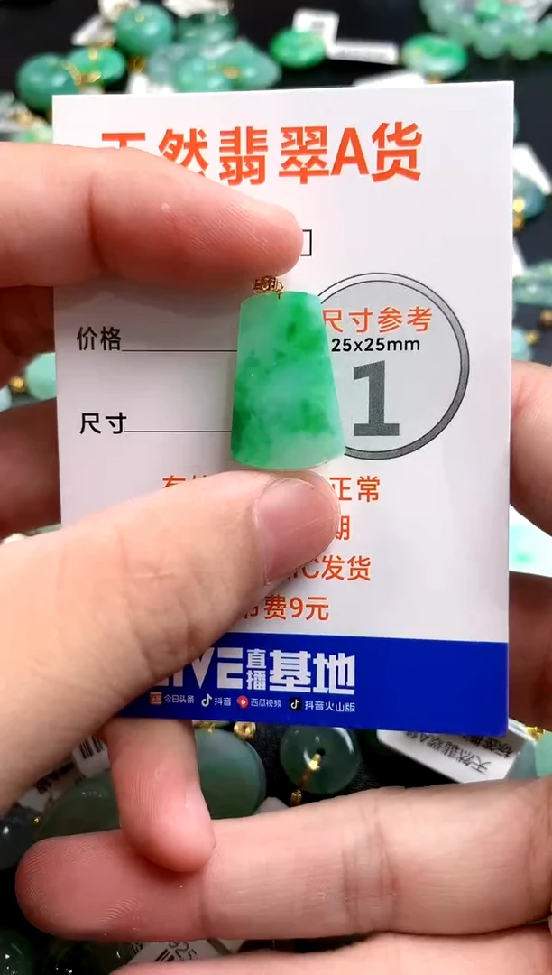 颈饰18K金镶嵌翡翠0298383777