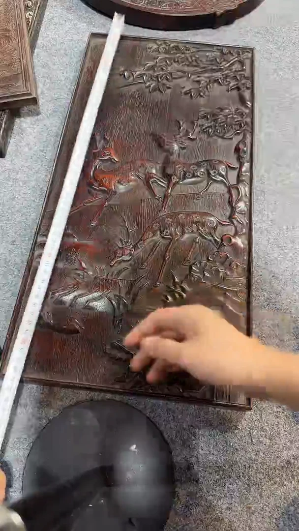 香榧木紫檀拆件雕刻板以直播间实物为准微瑕老物件