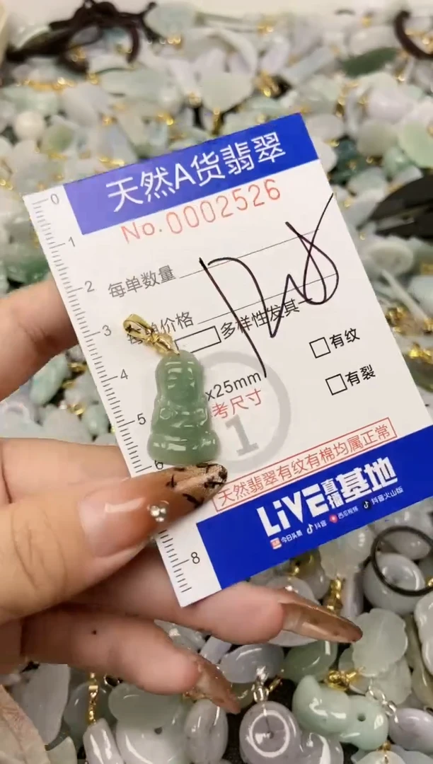 【闪购商品】翡翠颈饰未镶嵌天然A货翡翠