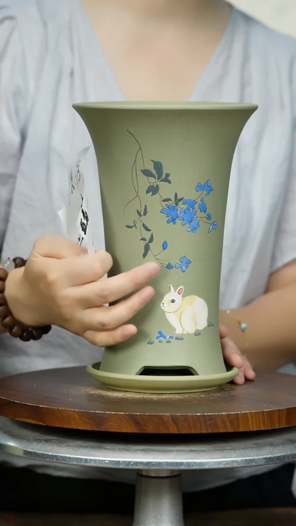 紫砂花盆5990+Z  紫砂花盆紫砂