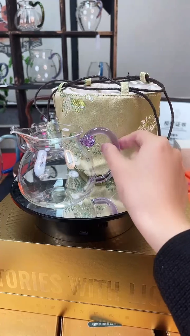 禾器/浮莲茶海/浅紫+茶事包