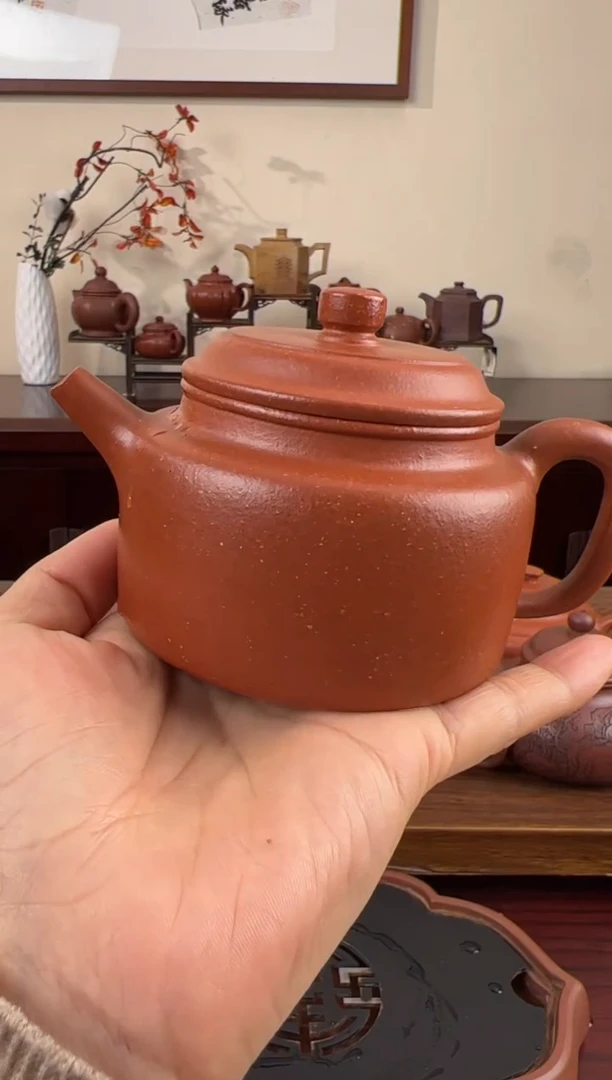 【闪购商品】紫砂茶壶红降坡德钟壶220CC