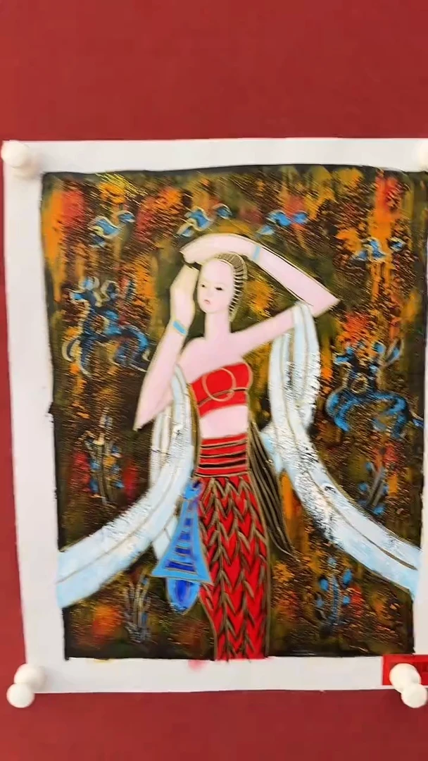 国画杨风顺绘画1pc油画人物
