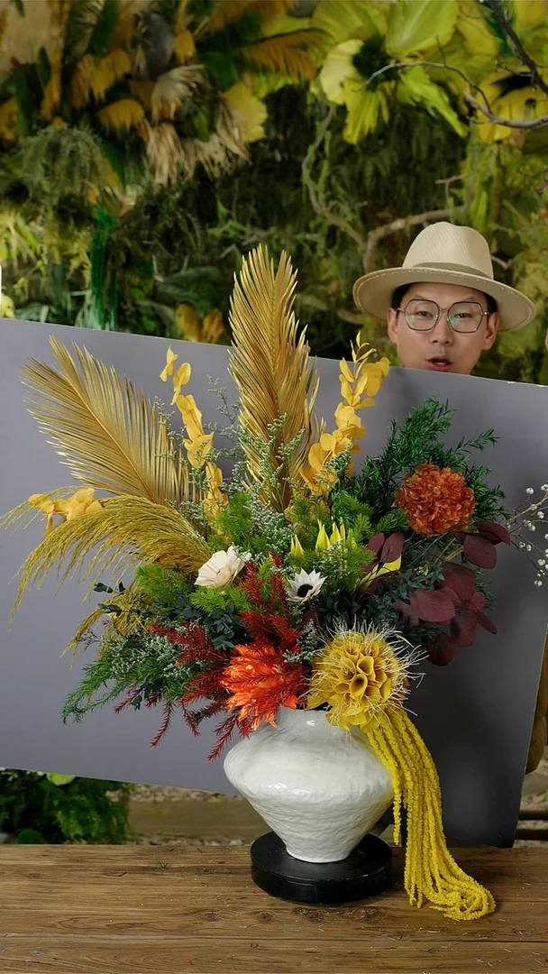永生花一物一拍连花带瓶