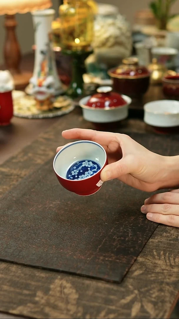 景德镇陶瓷杯碗柴烧多人