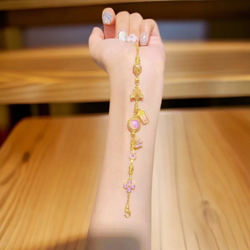 【水贝菲菲】足金999 上上签九紫离火蝴蝶 520送礼618大促