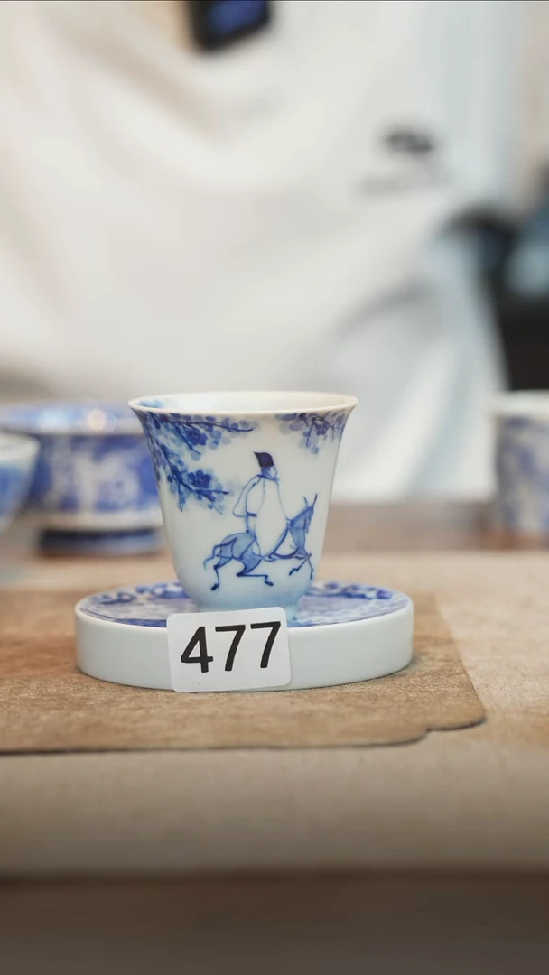 杯子全手工全手绘477