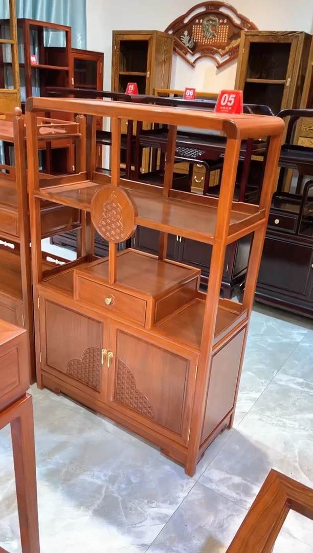 花梨木类成套家具茶水柜86*36*128