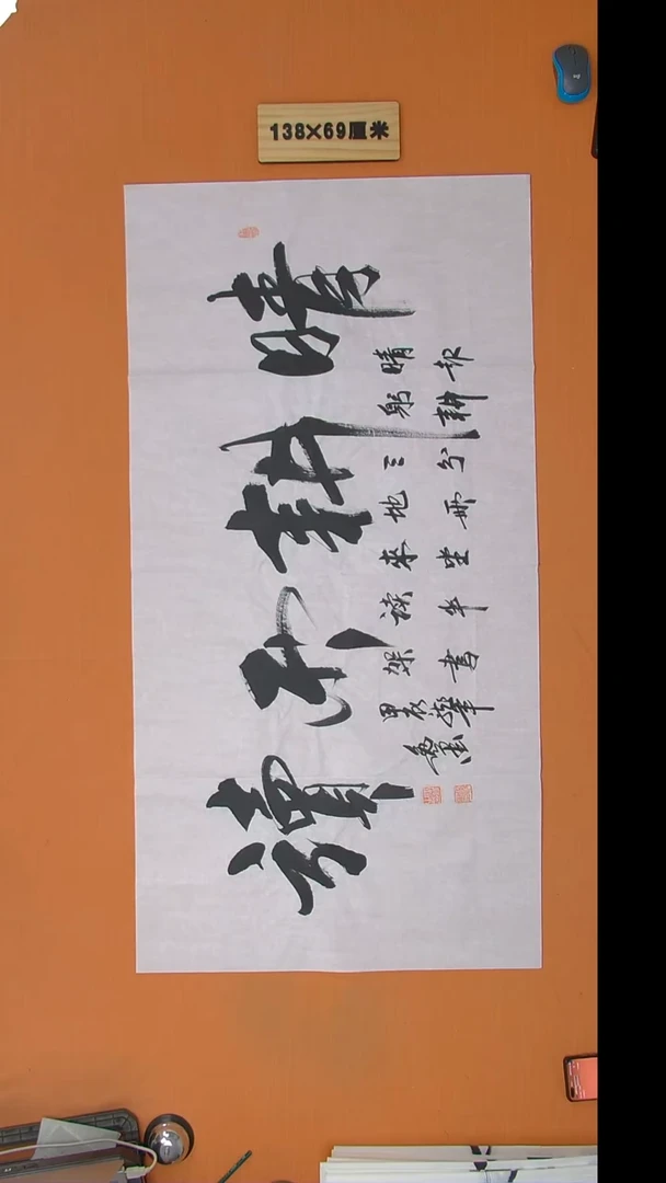 书法逸墨老师书法纯手写 138*68