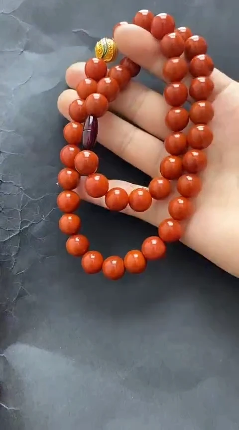 南红玛瑙项链未镶嵌项链