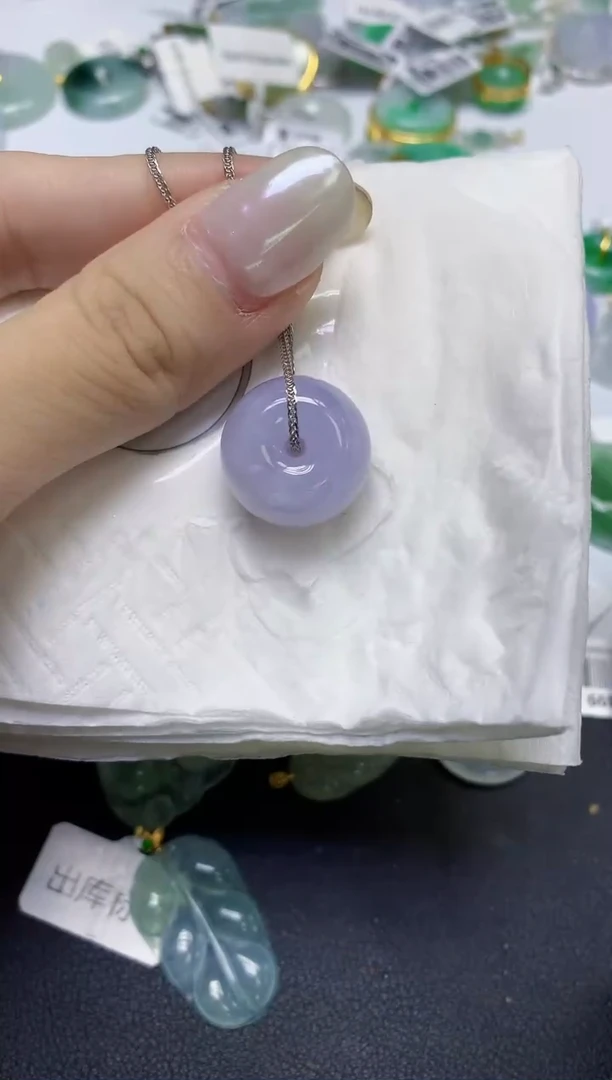 颈饰未镶嵌翡翠天然缅甸翡翠A货多样性发一件