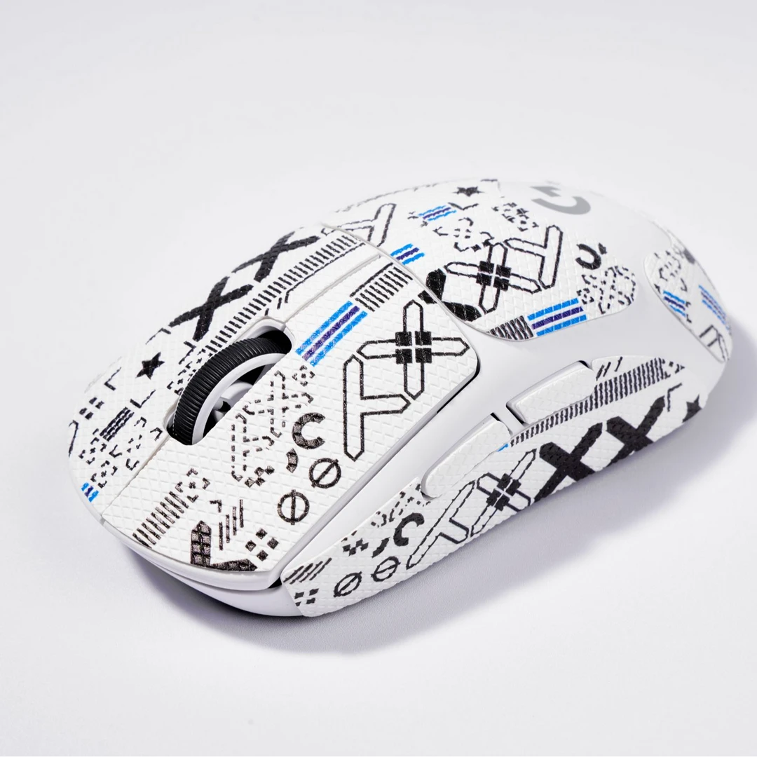 键小姬印花集白gpw防滑贴狗屁王电竞一代1罗技二代2鼠标三代3吸汗